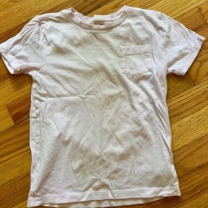 J Crew baby pink t-shirt w/pocket